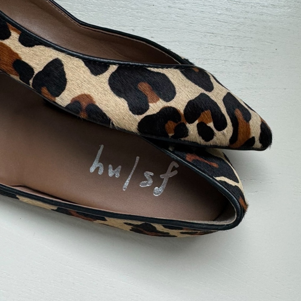 French Sole/NY Peppy Animal Print Calf Hair Flats - Picture 11 of 16